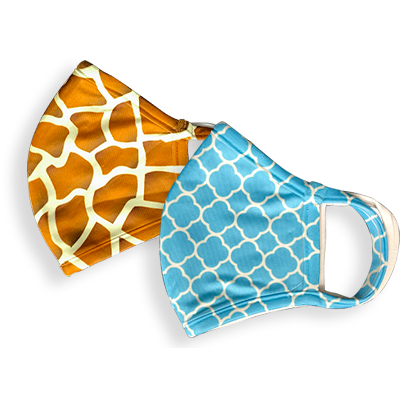 HTX Sublimation Blank - Polyester 3-Ply Face Masks - 10 Pack