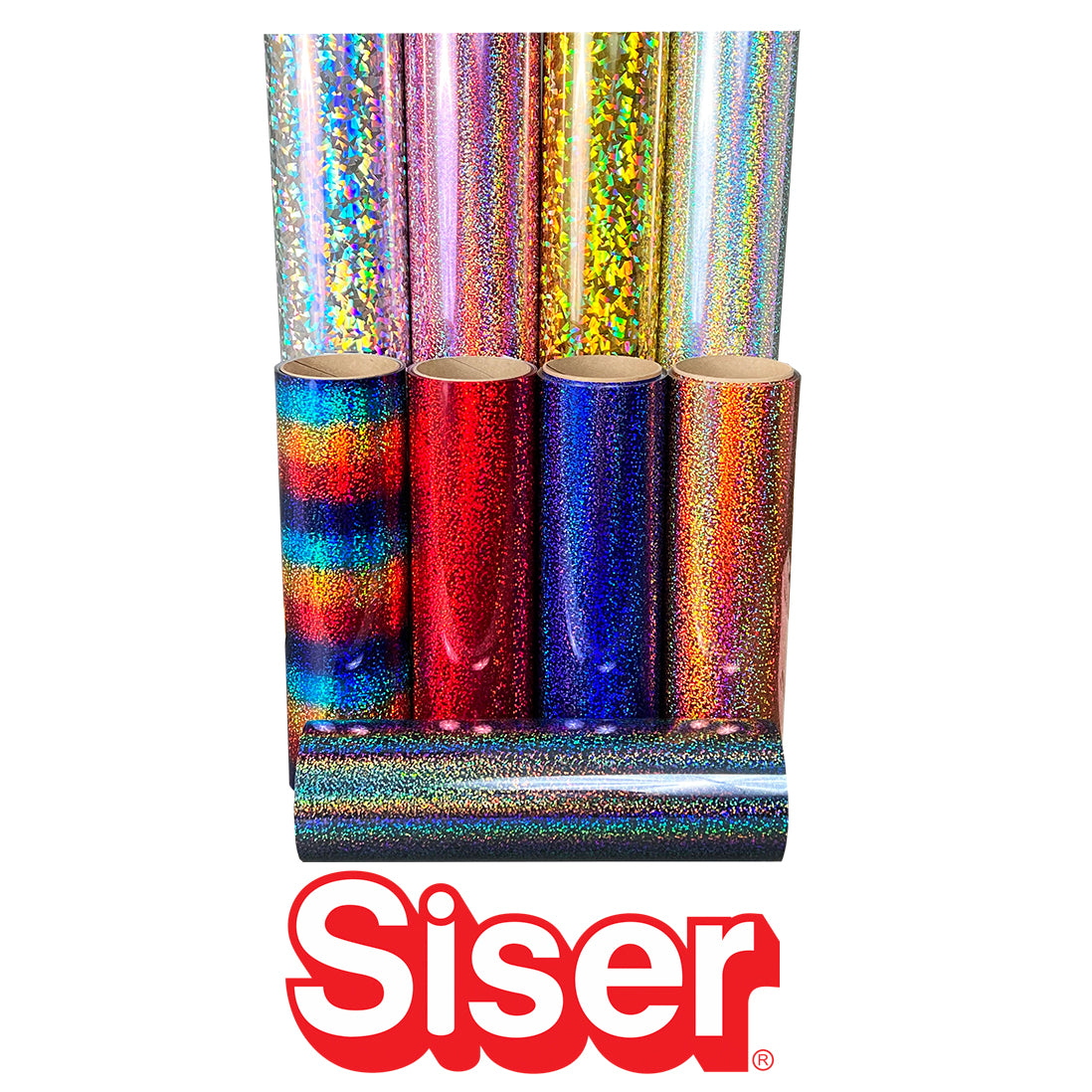 SISER GLITTER HEAT TRANSFER VINYL | 12 inch x 20 inch | 150tees