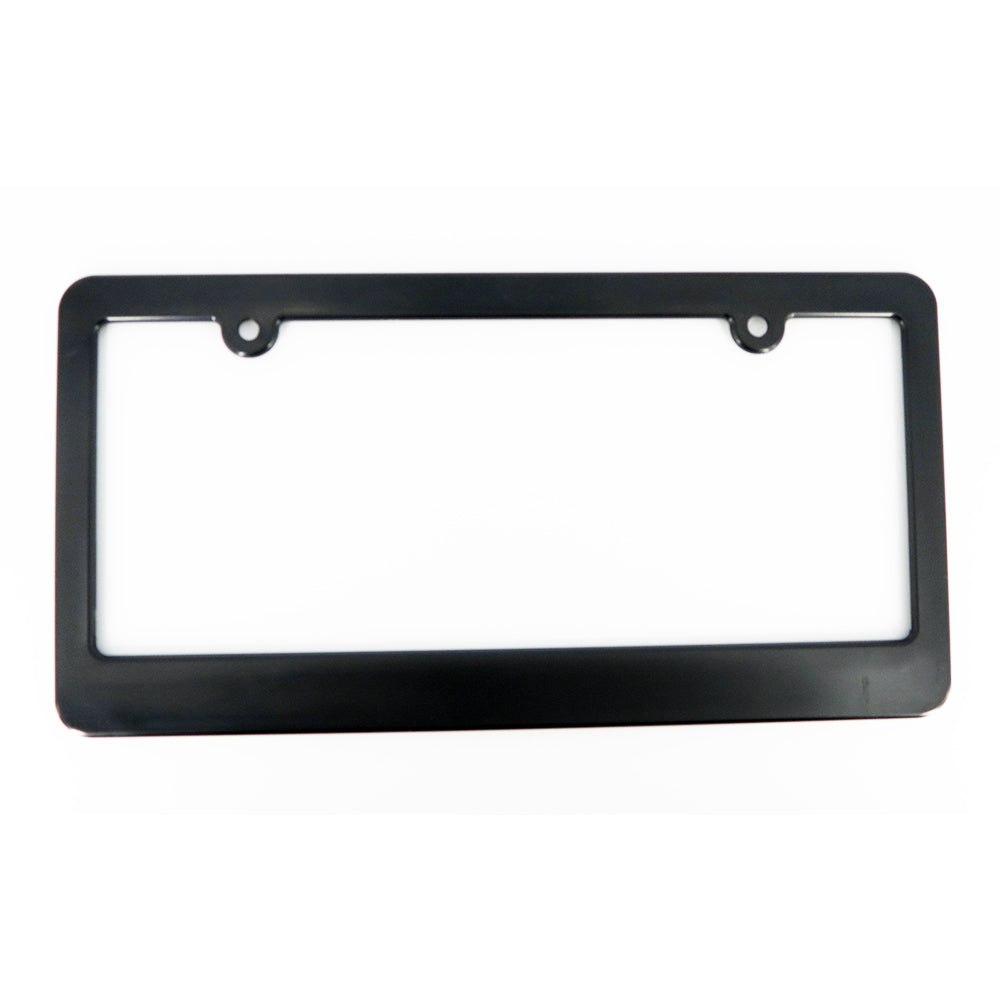 Black Plastic License Plate Holder - New York Style