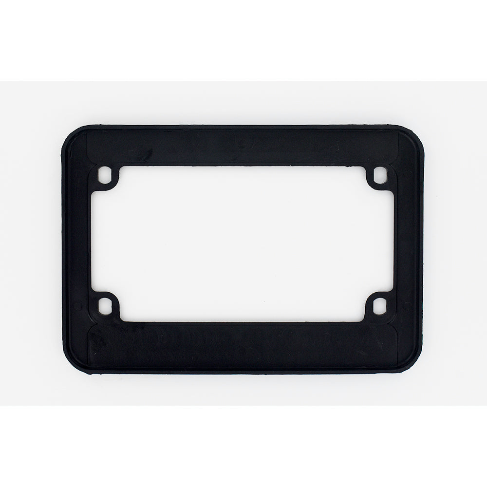 Cruiser Accessories Black Metal Motorcycle License Plate Frame - Steel Tag Holder