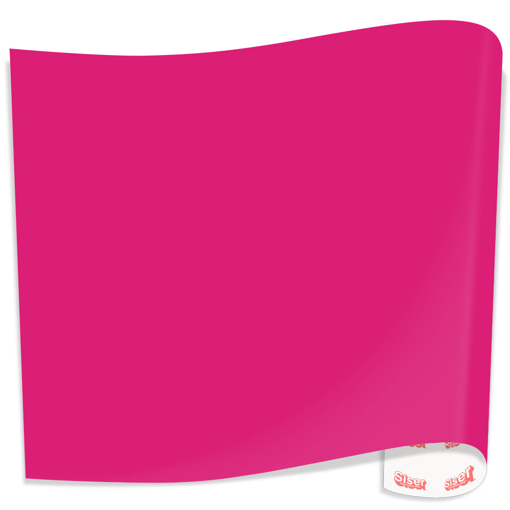 Siser EasyWeed Stretch Heat Transfer Vinyl (HTV) 15 in x 150 ft Roll - 20 Colors Available, Pink
