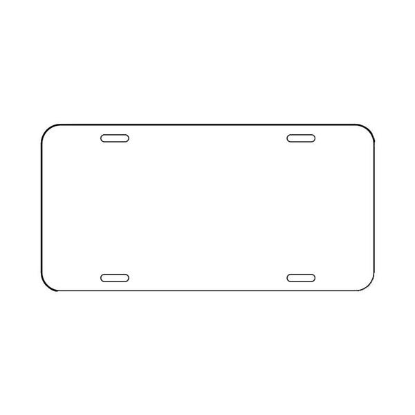 Plastic License Plate Blanks Variety Pack - 12 pack