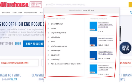 How to search and find products on SignWarehouse