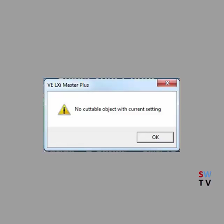 LXi Autotracing - No Cuttable Object Error