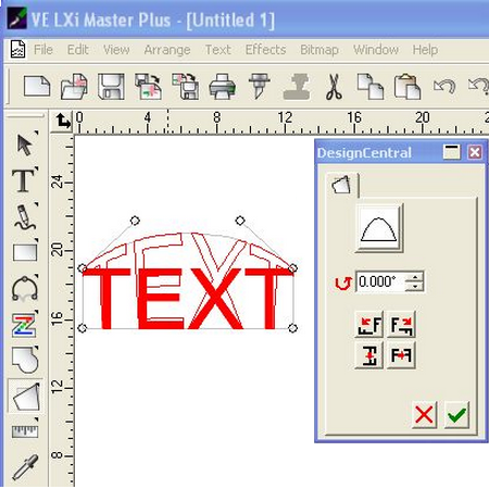 Distorting Text and Objects - Flexi and LXi Software