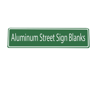 Aluminum street sign blank