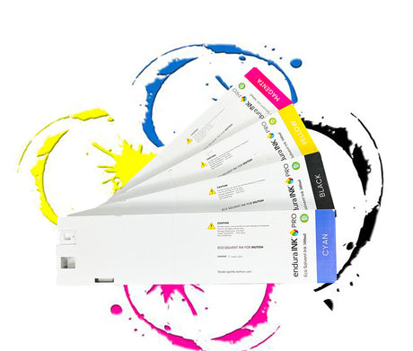 EnduraINK Cartridges with ink splash behind