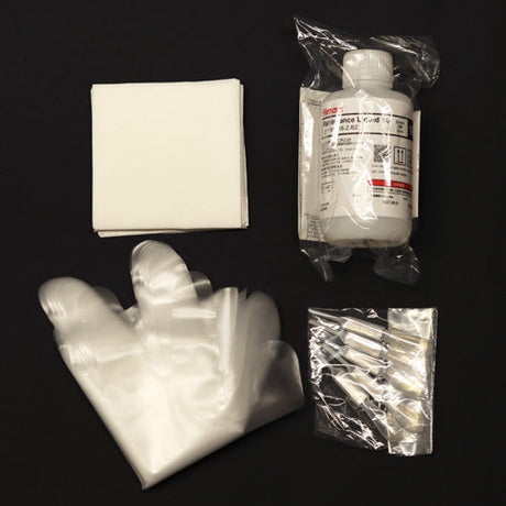 Printer maintenance supplies. Gloves, ink flush, cleaning pads, and more.