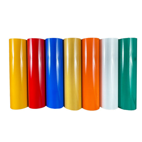 7 Colorful Rolls of EnduraLITE Reflective Vinyl
