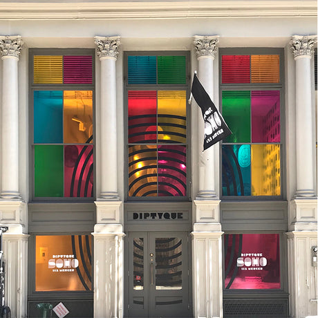 Transparent Vinyl on store front windows