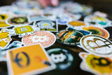 Samples of assorted decals