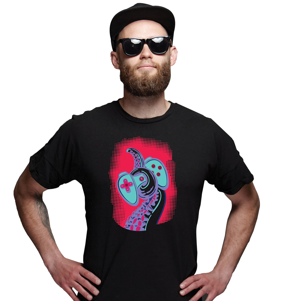 UNINET DTF1000 DTF Basics Starter Bundle Guy Shirt Sample
