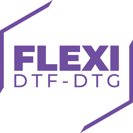 FLEXI DTF-DTG - Vinyl Sign Design Software Logo Purple