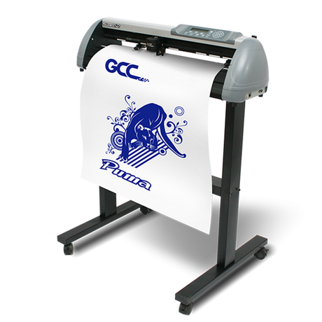 GCC Puma IV-24LX 24 Inch Vinyl Cutter with Stand & Media Basket