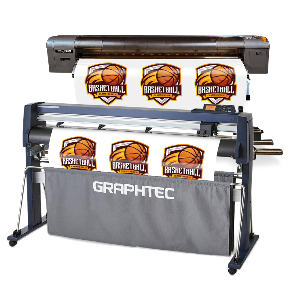 PrismJET 54 Gen2 Print & Cut Special with Graphtec FC9000-140 Vinyl ...