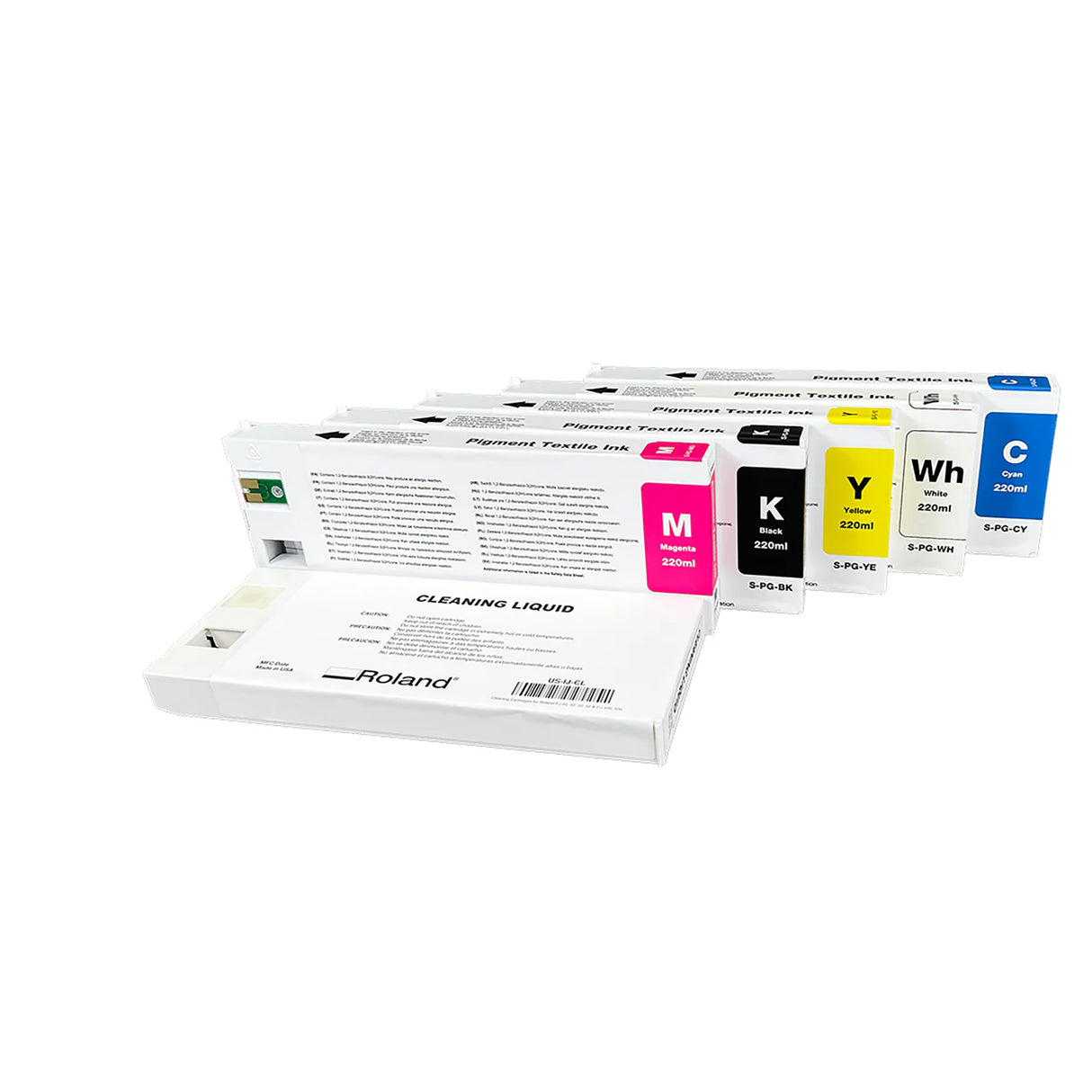 Roland Pigment Textile Ink Cartridges for Roland DTF BY-20 Printers