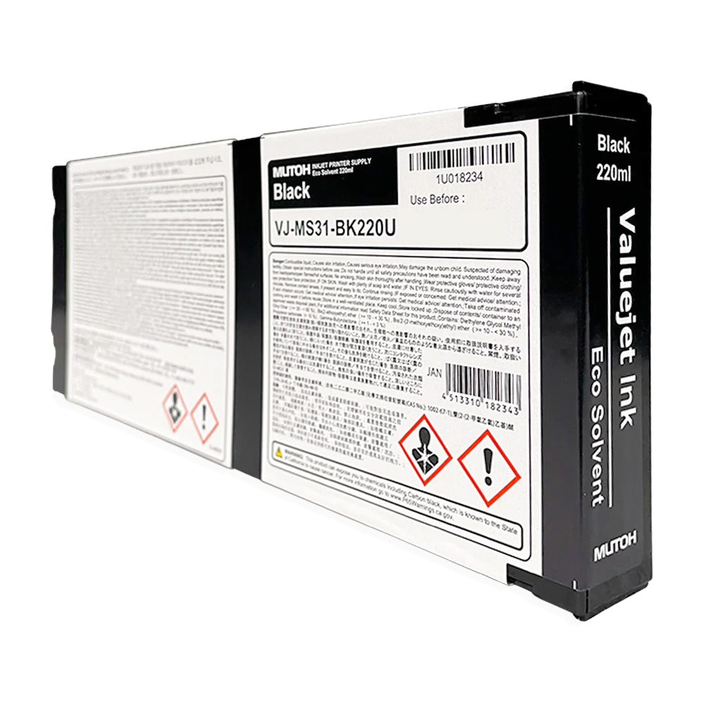Mutoh MS31 Eco-Solvent Ink 220 ml Cartridges – Signwarehouse