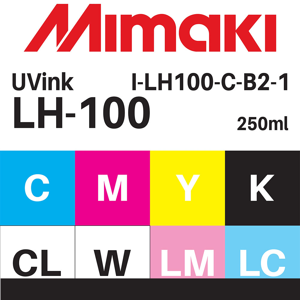 Expiring Soon Inks - Mimaki LH-100 UV Curable Inks - 250 ml