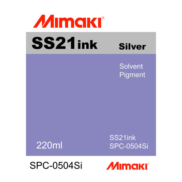Expiring Soon Inks - Mimaki SS21 Super Solvent Inks - White & Silver - 220 ml