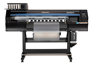 Mimaki TxF 150-75 DTF Printer Front View with Media