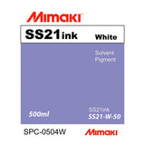 Mimaki SS21 Super Solvent Inks - White & Silver
