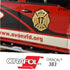 Oracal 383 Ultraleaf Cast Film Fire Rescue Design on Fire Truck Door