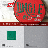 Oracal 851 Sparkling Glitter Metallic Cast Film - 24 in x 10 yds