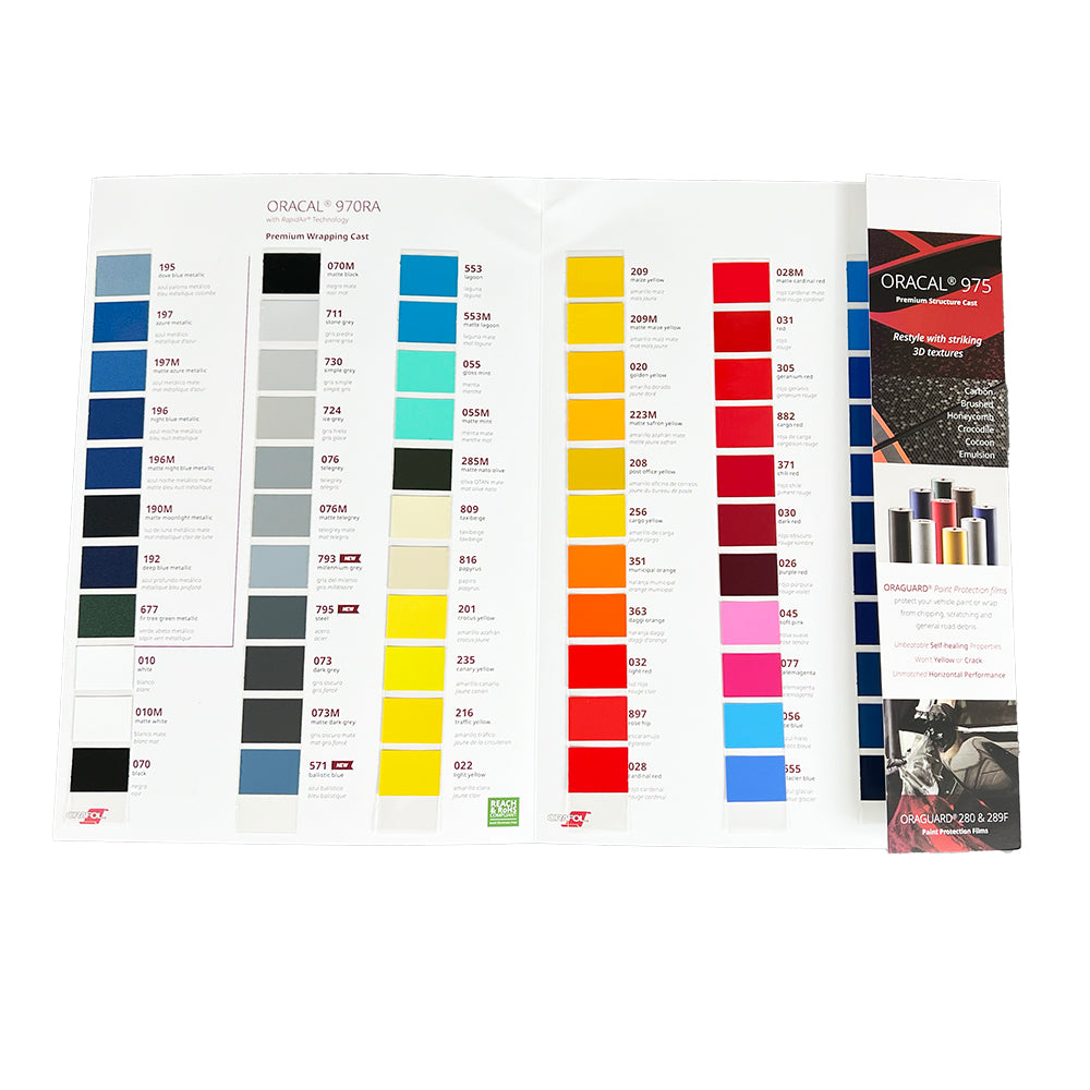 Ora Color Chart ORACAL Color Guide USCutter