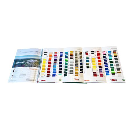 Orafol Vinyl Color Chart Guide First Page