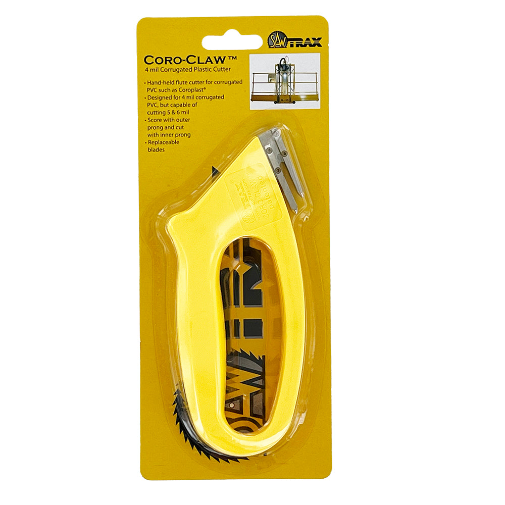 Saw Trax Coro-Claw - 4 mil Coroplast Cutter