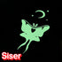 SISER EasyWeed Glow - Glow in the Dark Heat Transfer Vinyl Applied to T-Shirt Close Up Glowing