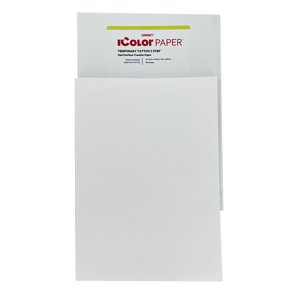 UNINET IColor 2-Step Temporary Tattoo Laser Transfer & Adhesive Paper - A4 Sheets