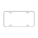 Blank Plastic License Plates - 6 in x 12 in