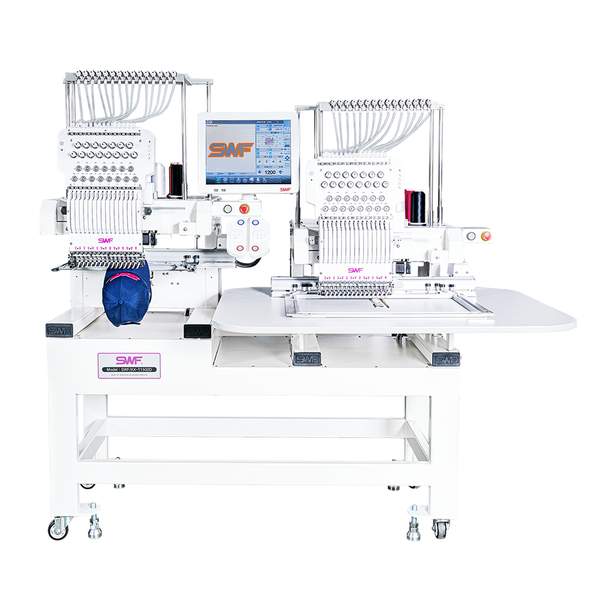 SWF KX-T1502D Dual-Head Embroidery Machine
