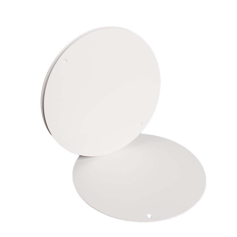 Plastic 10 inch Round Sign Blanks - White
