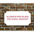 Aluminum Sign Blank for Scroll Bracket - 7 in x 14 in