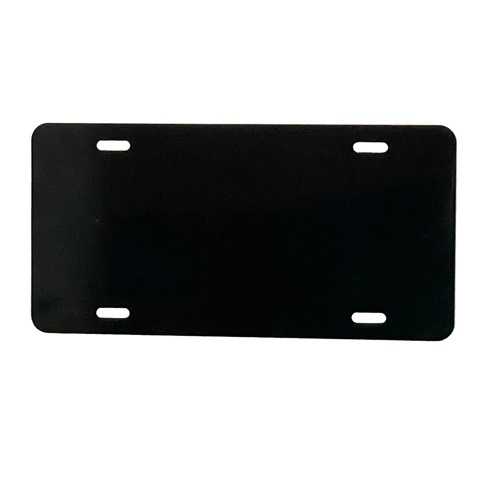 Aluminum License Plate Blanks - 25 mil - 6 in x 12 in - Black or White