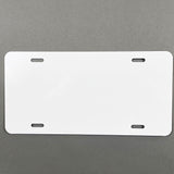Aluminum License Plate Blanks - 25 mil - 6 in x 12 in - Black or White