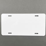 Aluminum License Plate Blanks - 40 mil - 6 in x 12 in - 5 Colors