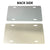 Aluminum Mirrored License Plate Blanks - 6 in x 12 in - Gold & Silver