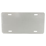 Aluminum Mirrored License Plate Blanks - 6 in x 12 in - Gold & Silver