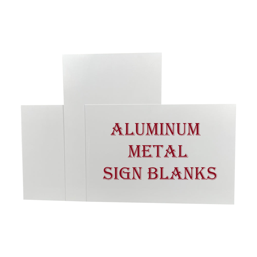 Aluminum License Plate Blanks - 25 mil - 6 in x 12 in - Black or
