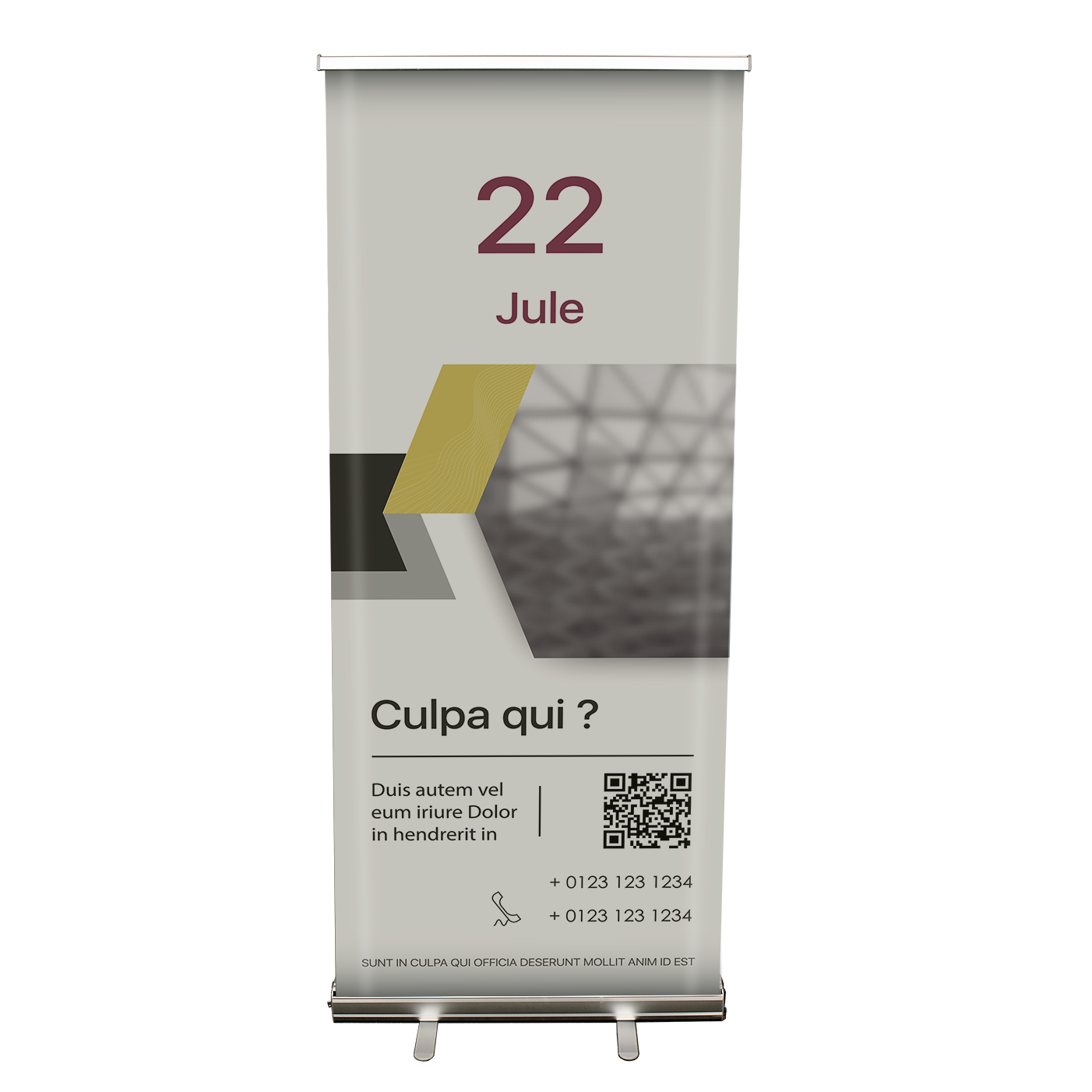 Econo Retractable Roll Up Banner Stand - 32 in x 78 in