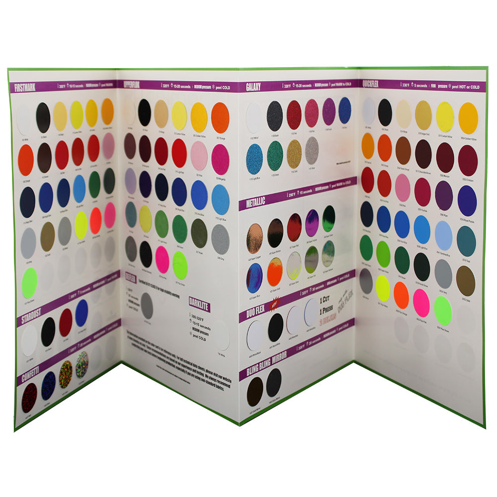 Chemica HTV - Heat Transfer Vinyl Color Chart