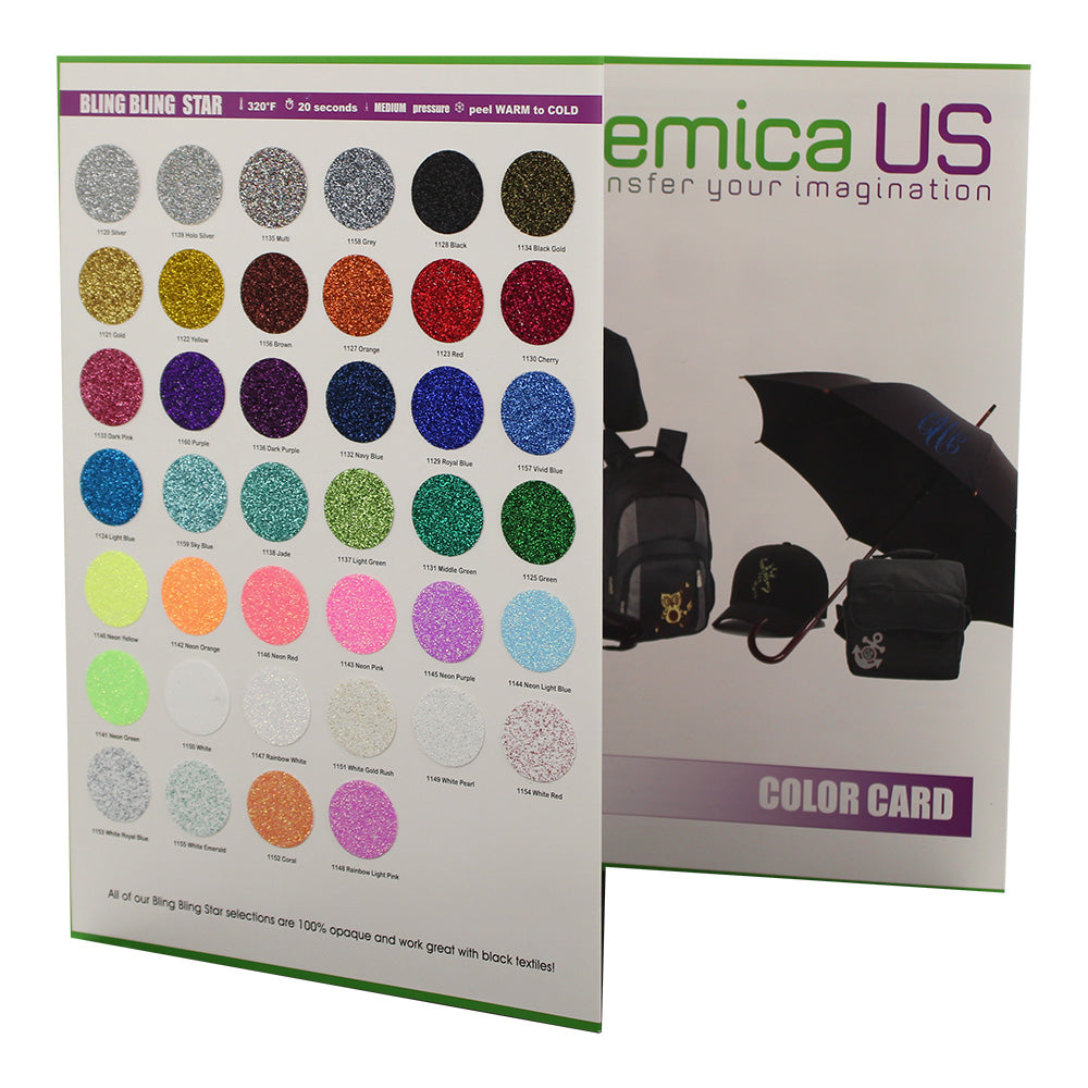Chemica HTV - Heat Transfer Vinyl Color Chart