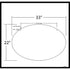 Sign Kit- Reverse Scroll Bracket with Blank Included - Dimensions of blank