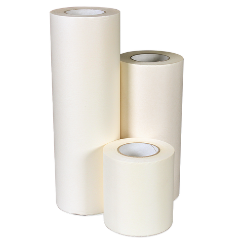 24 inch x 100 Yard Roll of Vinyl Transfer Tape Paper with Layflat Adhesive.  P