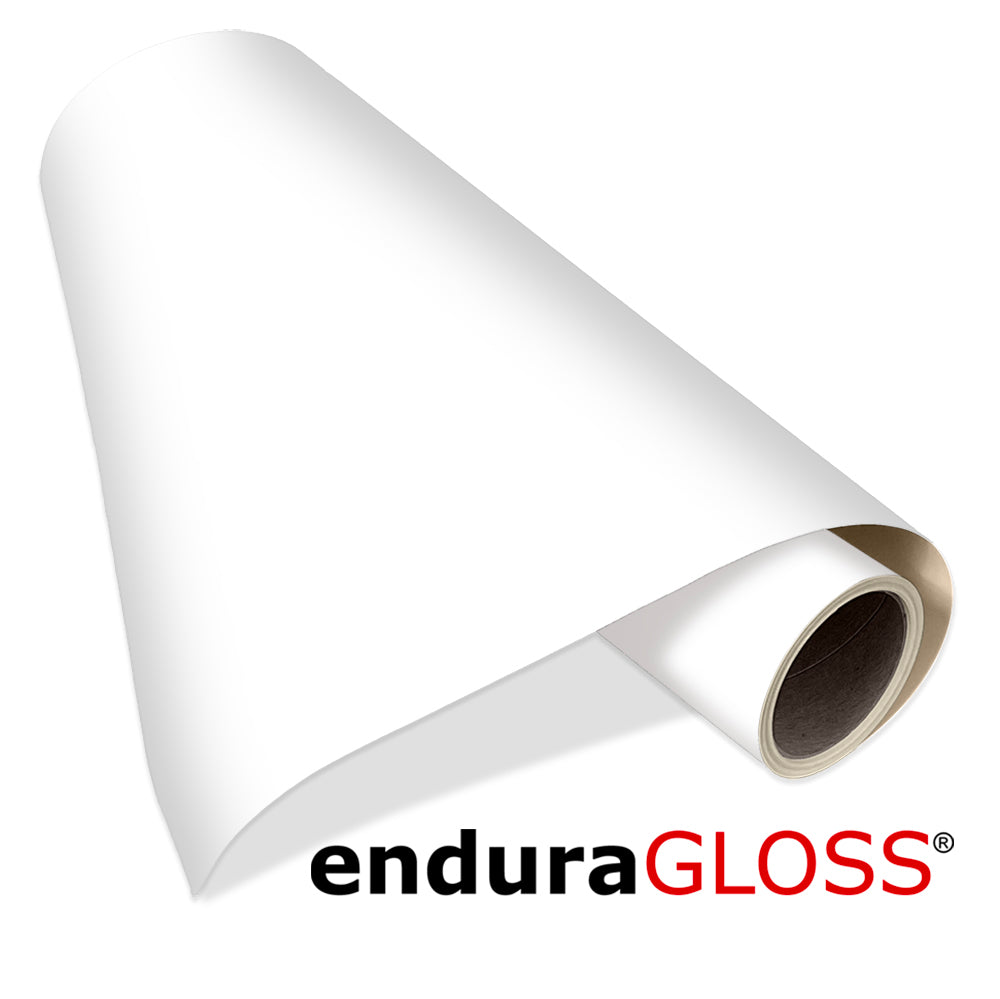 50 x 20 ft Roll of Clear Adhesive-Backed Vinyl for Digital Print Media  High Tack Permanent