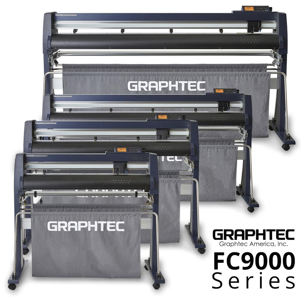 Graphtec FC9000-140 - 54 in Vinyl Cutter, Stand & Media Basket