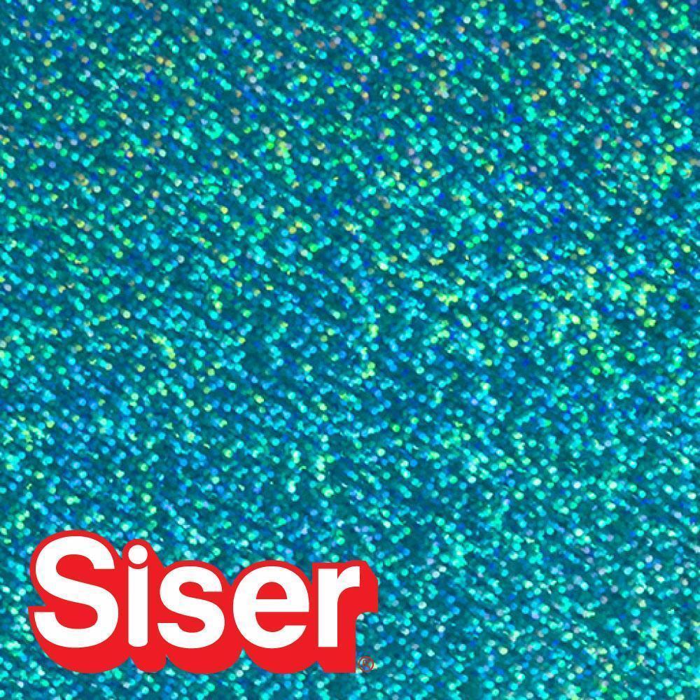 Siser Holographic HTV Iron on Heat Transfer Vinyl 20 inch x 12 inch 3 Precut Sheets - Crystal, Size: 20 x 1 Foot